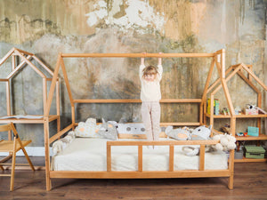 Montessori House bed with legs 7 colors | 75x38 in (Model 1)