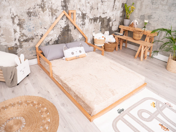 Montessori Floor Bed Natural Color (Model 3)