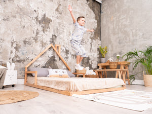 Montessori Floor Bed Natural Color (Model 3)