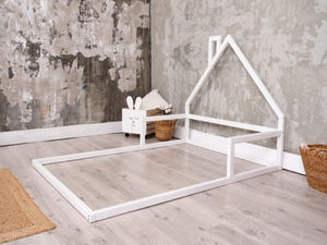 Montessori Floor Bed White color (Model 3)
