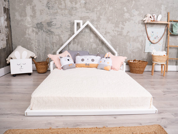 Montessori Floor Bed White color (Model 3)