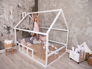 Montessori floor Bed White color (Model 2)