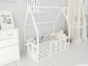 Montessori Toddler Twin Floor Bed Climbing Bed (Model 1)