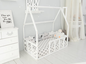 Montessori Toddler Twin Floor Bed Climbing Bed (Model 1)