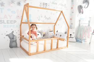 Floor bed for climbing Montessori bed (Model 1)