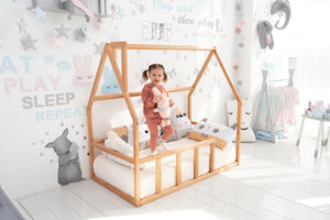 Floor bed for climbing Montessori bed (Model 1)