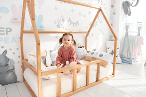 Floor bed for climbing Montessori bed (Model 1)