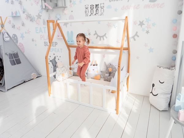 Floor bed for sleeping only Montessori bed Platform bed (Model 1 mini), фото 4