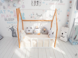 Floor Bed for Sleeping Only - Montessori Platform bed (Model 1 mini)