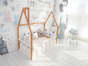 Floor Bed for Sleeping Only - Montessori Platform bed (Model 1 mini)