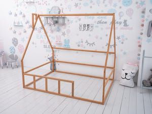 Toddler Floor Bed for Sleeping Only - Montessori Bed (Model 1 mini)