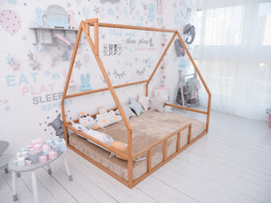 Toddler Floor Bed for Sleeping Only - Montessori Bed (Model 1 mini)