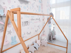 Toddler Floor Bed for Sleeping Only - Montessori Bed (Model 1 mini)