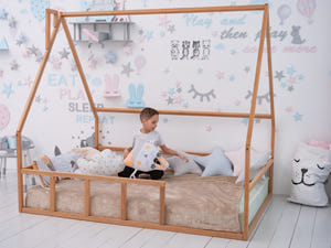 Toddler Floor Bed for Sleeping Only - Montessori Bed (Model 1 mini)