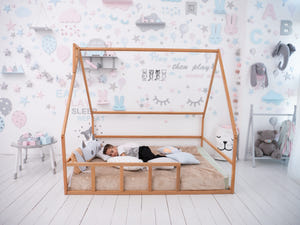 Toddler Floor Bed for Sleeping Only - Montessori Bed (Model 1 mini)