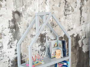 House for books Grey color