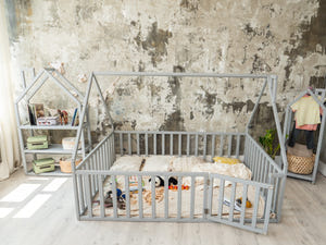 House bed for kids - Montessori bed twin(Model 6/17)