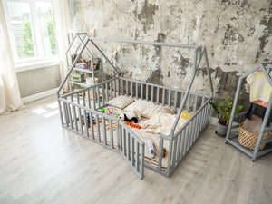 House bed for kids - Montessori bed twin(Model 6/17)