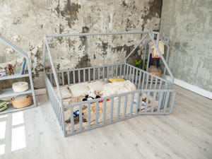 House bed for kids - Montessori bed twin(Model 6/17)