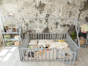 House bed for kids - Montessori bed twin(Model 6/17)