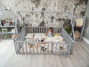 House bed for kids - Montessori bed twin(Model 6/17)