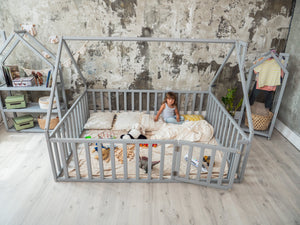House bed for kids - Montessori bed twin(Model 6/17)