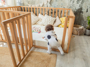 Platform bed Playpen with extended rail | 75x54 size | 11 colors (Model 6.3/20)