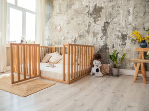 Platform bed Playpen with extended rail | 75x54 size | 11 colors (Model 6.3/20)