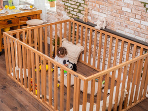 Platform bed Playpen with extended rail | 75x54 size | 11 colors (Model 6.3/20)