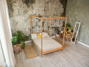 Teen bed with Legs&Slats Twin, Full and Queen size frame bed (Model 8)