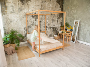 Teen bed with Legs&Slats Twin, Full and Queen size frame bed (Model 8)