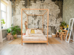 Teen bed with Legs&Slats Twin, Full and Queen size frame bed (Model 8)