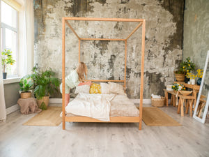 Teen bed with Legs&Slats Twin, Full and Queen size frame bed (Model 8)