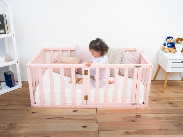 Crib for girl Floor bed Playpen (Model 6.2/19), фото 1