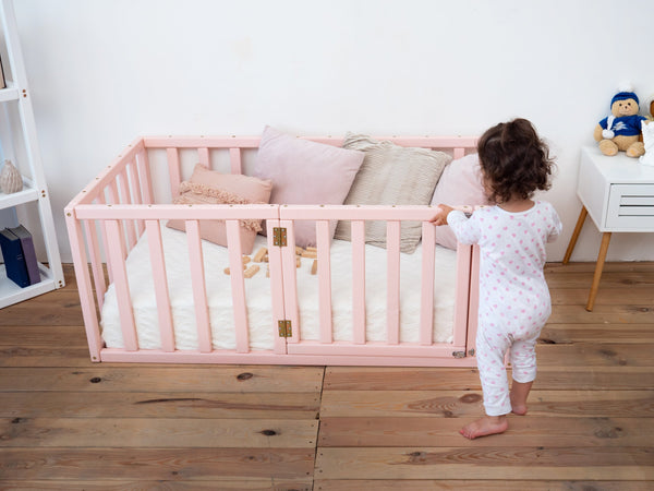 Crib for girl Floor bed Playpen (Model 6.2/19), фото 3