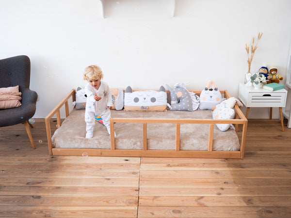 Floor bed with rails Montessori bed (Model 10), фото 3