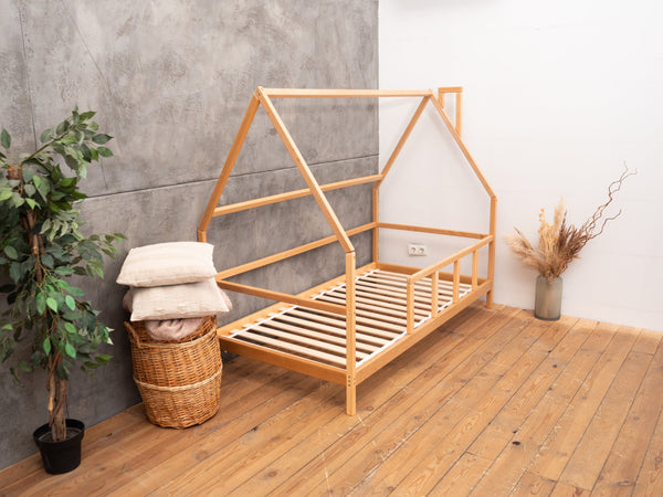 Toddler Bed for climbing Montessori with Legs&Slats (Model 1), фото 6