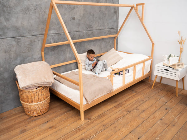 Toddler Bed for climbing Montessori with Legs&Slats (Model 1), фото 3