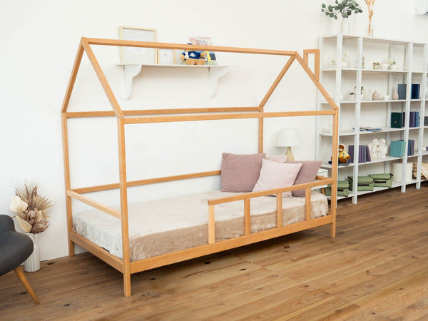 House bed for sleeping only, Rustic design, Modern kids bedroom (Model 2 mini)