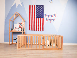 Montessori playpen for kids Platform bed (Model 6.2/19)
