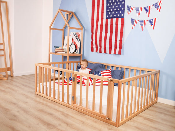 Montessori playpen for kids Platform bed (Model 6.2/19), фото 1